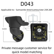 [MY Luggage Accessories] D043 Americantourister 25r 26r Luggage Wheel Replacement Wheel 360°Universa