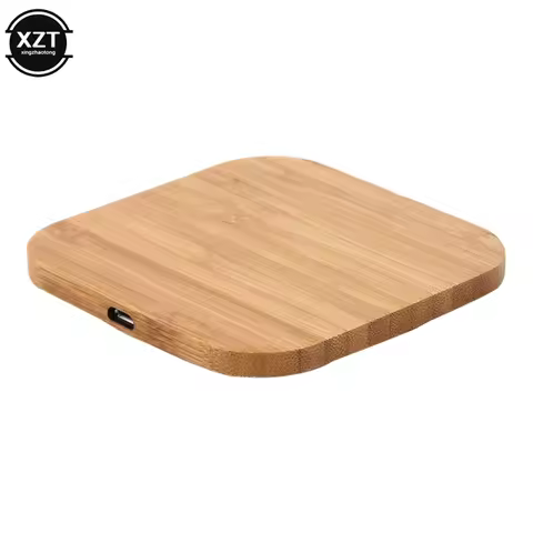 Portable 5W Qi Wireless Charger Slim Wood Pad For Apple iPhone 7 8 Plus Smart Phone Wireless Chargin