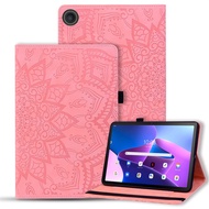  Funda For Lenovo Tab K10 Gen 2 (2025) 10.1" Tablet Case Flower Cat Embossed Wallet Stand Cover For