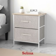 Selma Rubina 2-Tier Storage Drawer - Grey Storage Drawer Storage Drawer Organizer Storage Box
