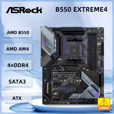 ASrock B550 Motherboard B550 EXTREME4 Motherboard AM4 support 5900 4500 5700X 3600 5600 5500 cpu ATX