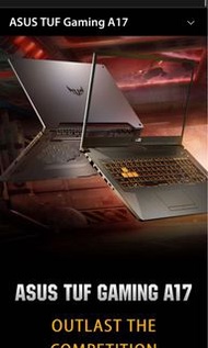 ASUS TUF GAMING A17 laptop/ notebook
