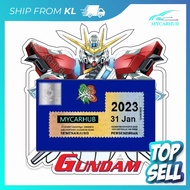 Japan Anime Robot Roadtax Sticker  Pelekat Cukai Jalan Robot Anime Jepun 3