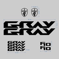 Gray Bicycle Sticker Pack - Bicycle Decal Sticker