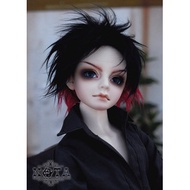 1/41/3/Uncle BJD.SD For Baby/Black Furry Head Back Stitching Red Free Head Sticker