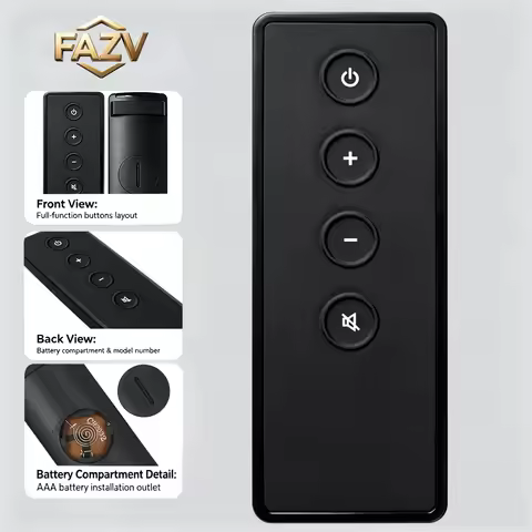 FAZV Remote Control for Bose Solo 5/10/15 TV Speaker & Bose 410376 Soundbar System