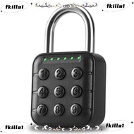 FKILA Combination Lock, 6-Digit Code Waterproof Digital Code Lock, Creative Heavy Duty Secure Zinc A