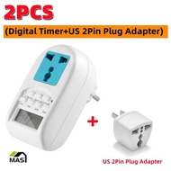 MAS GOODS 12Hours/24Hours Electrical Nical Time Wall Plug Switch Digital Countdown Timer Charger