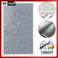 Window Privacy Film Static Window Clings Vinyl 3D Window Decals Window Stickers Rainbow Window Film