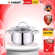 Kalpen Lermat premium 304 stainless steel pot, 5-bottom 304 stainless steel pot, induction cooker st