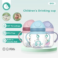 Preferred Drinking Bottle Baby Feeding Cup 250ml Botol Susu Leak-proof Portable Wide Neck BY01