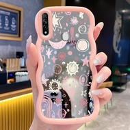 Casing For OPPO A31 2020 A8 Case Casing Star Glitter Pattern Silicone Wavy edge Mirror Casing Casing