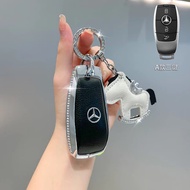 Mercy Mercedes Key cover benz s Level S400New Mercedes-Benz c Genuine Leather Case2023c260l Female/U