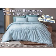 (1800TC) 7IN1 Queen/King Silk Cotton Comforter Fitted Bedsheet Set Full Cover