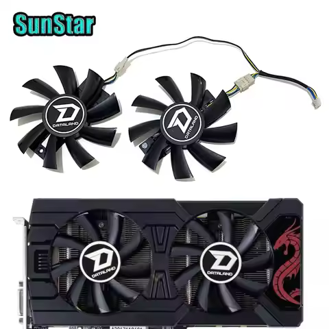 New GA92B2U 87MM DC 12V 0.46A GPU cooling fan,For Dataland/Power Color Red Dragon Radeon RX 580 480 