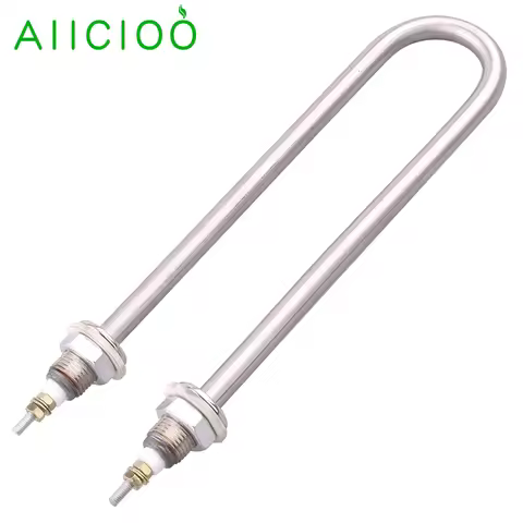 U Shape Heating Element 220v Electric Tubular Immersion Heater U Type Heating Pipe 380v Thread M16 M