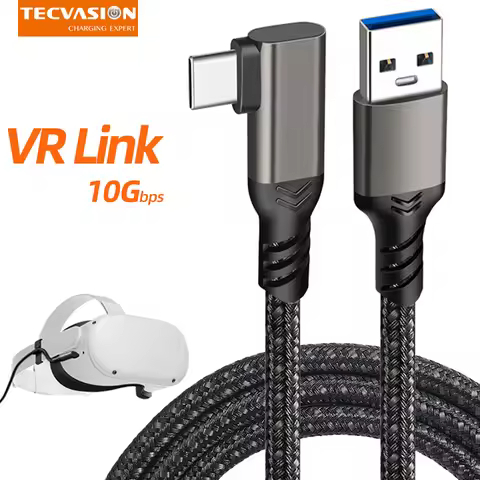 USB A to USB C 10Gbps 5m 3m Cable 3A USB3.2 Gen1 Fast Charge for Oculus Quest Link VR Headset Data T