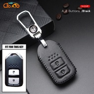 GTIOATO For Honda Leather Key Cover Car Key Pouch Remote Key Case For Honda Civic Jazz HRV Odyssey City Accord CRV Vezel