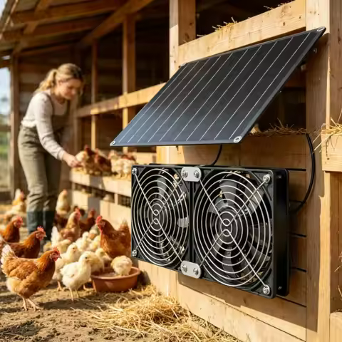 NEW Solar Powered Dual Cooling Vent Fan 15W 20W Complete Kit with Solar Panel IPX7 Weather Resistant