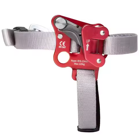 Outdoor Foot Ascender SRT Rock Climbing Riser With Pedal Belt Grasp Rope Gear Anti Fall Off Left Rig
