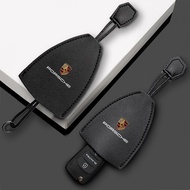 1pc Car Key Case Remote Control Key Case Blocking Pouch Case For Porsche 911 944 Cayenne Macan Panam