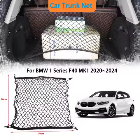 For BMW 1 Series F40 MK1 2020~2024 2021 2022 Car Trunk Net Storage bag Interior Luggage Cargo Organi