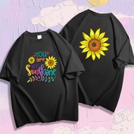 Local Warehouse Men's Floral Graphic Tee |Flower 3D Print Oversized T-Shirt | Urban Street Fashion O