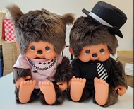 Monchhichi 公仔 新舊如圖 Yawaraka Monchhichi L Boy T-shirt (Necklace) ＆ (Necktie Print)