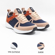 Hertz - Men's Sneakers H 3193 Hertz Brand Quality Navy Cream School Sports Shoes