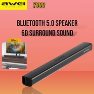 Awei Y999 50W Home Theater Wireless Bluetooth V5.0 Dual Speaker TV Sound Bar