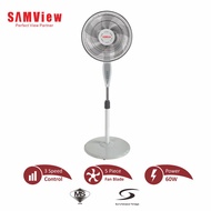 Cost-effective Samview WSF-160W（H） 16 Inch stand fan 3 Speed 5 Blades Quiet Adjustable Height ( 1 YE
