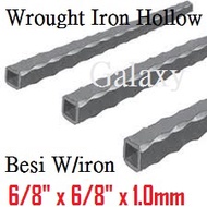 Wrought Iron Hollow Besi Ron Iron Hollow Besi Rock Iron Hollow Wrought Iron Hollow Curve (6/8" x 6/8" x 1.0mm)Besi Bunga