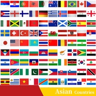 Asian Countries Flags Small HandHeld Flag All Asian Country Small Asia Flag Thailand,Laos,Japan,Paki
