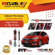 COILOVER FITZ SERIES HONDA JAZZ GK5 PROFENDER ORIGINAL THAILAND LOW HIGH SOFT HARD ADJUSTABLE