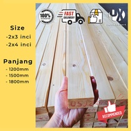2x3 | 2x4 inci | Kayu Pallet Siap Ketam | Pinewood Plank DIY | Kayu Pine | Wooden Pallet | Kayu Beluti