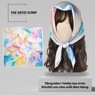 High quality patterned silk scarf, square bandana scarf 68*68 cm with diverse designs - P12