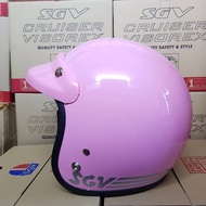 [ CAP HITAM ] Original SGV Trendy Pink Motorcycle Helmet Topi Motor SGV 99 ( Cap Hitam )