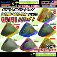 ORIGINAL GRACSHAW G919i G919 / ARC Ritz Visor Helmet Rainbow Revo Galaxy V919 Cermin Topi Keledar (F