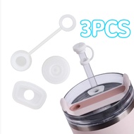 Silicone Stanley Cup Cover Set Food Grade Spill Proof Stopper Straw Cap Anti Leak Reusable Tumbler A