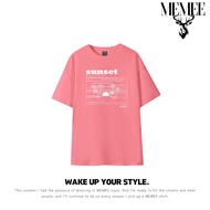 สินค้ามาใหม่✨MEMEE ~ เสื้อยืด COTTON USAทรงสวย ผ้านุ่ม (Sunset)
