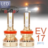 MovFlax H11 H8 H9หลอดไฟไฟหน้ารถ LED 12000LM ชิป TX3570แสงสว่างสีขาวมาก6000K ไฟตัดหมอกกันน้ำสำหรับรถย