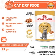 Rc British Shorthair POUCH SACHET Cat Food Royal Canin Makanan Kucing