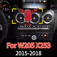 Car phone holder for Mercedes W205 GLC COUPE S205 C205 glc x253 300 C250 C260 car navigation holder 