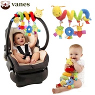 VANES Baby Rattles Mobiles Multicolor Cartoon Baby Playing Newborn Baby Plush Doll Spiral Crib Baby Plush Toys