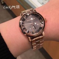 Michael Kors MK手錶 新品上市 羅馬圓盤不鏽鋼鏈女錶 時尚潮流玫瑰金色黑面石英錶mk3585