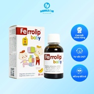 Sắt Hữu Cơ Ferrolip Baby Dạng Siro Vị Đào Lọ 30ml | Minizon Kids