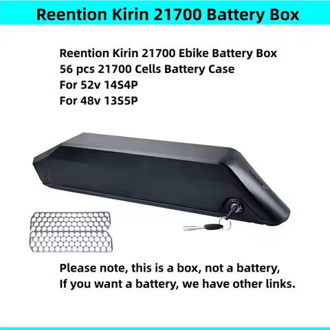 56 52 pcs 21700 cells Ebike Battery Box 36v 48v 52v Side Open Reention Kirin 21700 Battery Box Repai