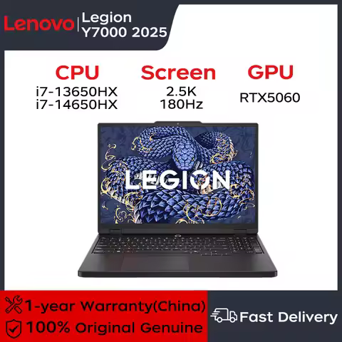 Lenovo Gaming laptop LEGION Y7000 2025 notebook 15.3" 2.5K 180Hz Screen i7-13650HX/14650HX 16G/24G 5