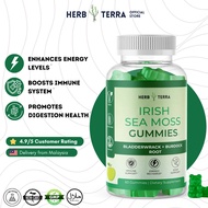 ✨Herb Terra Irish Sea Moss Gummies – Irish Sea Moss + Burdock Root + Bladderwrack + Sodium – Healthi