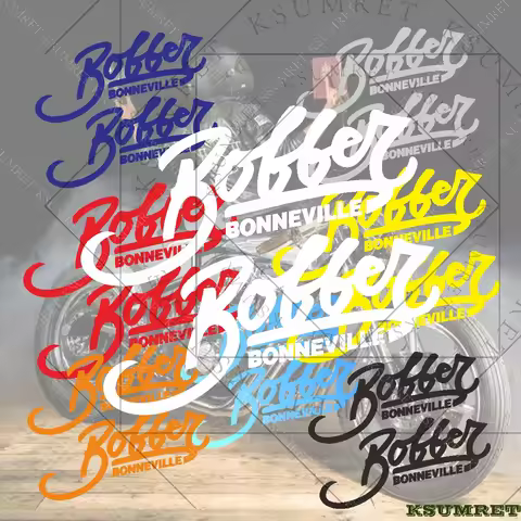 For Triumph Bobber Black Accessories Motorcycle Stickers Reflective Tank Helmet Fairing Exhaust Deca